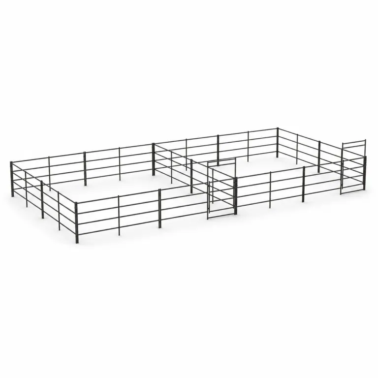 Two 24x24 Stall Side by Side 4-rail