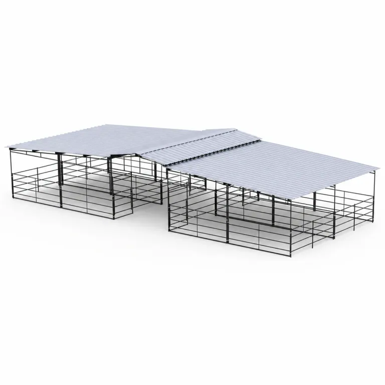 Mare Motel, 4 12x24 Stalls Fully Covered 4-Rail